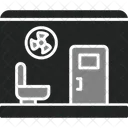 Restroom Toilet Train Icon