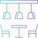 레스토랑 조명 레스토랑 조명 식당 조명 아이콘