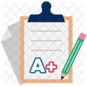 Result Report Card Exam Icon