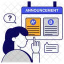 Result Announcement Exam Result Grade Sheets Icon