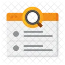 Resultado Del Motor De Busqueda Paginas De Resultados Pagina SEO Icono