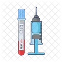 Resultados de la prueba de ADN del VIH con inyección  Icono