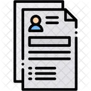 Resume Application Cv Icon