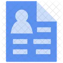 Resume Personal Data Cv Icon