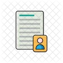 Resume Document User Icon