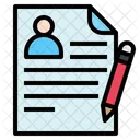 Resume Profile File Icon
