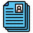 Resume Cv Biodata Icon