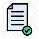 Check File Approve File Resume Icon