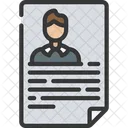 Resume Profile Document Icon
