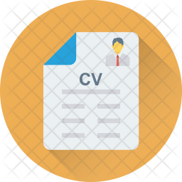 Resume Icon - Download In Flat Style