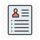 Resume Cv Portfolio Icon