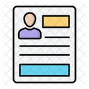 Resume Cv Profile Icon