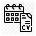 Resume Calendar Appointment Icon