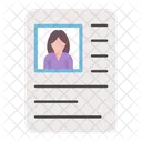 Cv Profile Job Symbol