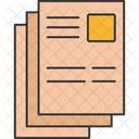 Resume sheet  Icon