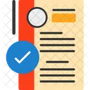 Resume With Checkmark Approval Verification Icon