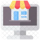 Retail Commerce And Shopping Online Store Icon