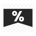 Retail sticker with percentage  Icon