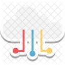 Rete Cloud Cloud Computing Condivisione Cloud Icon