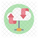 Rete dati cloud  Icon