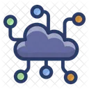 Rete di comunicazione cloud  Icon