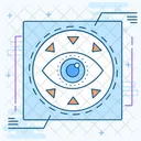 Retina Scan Iris Scan Identification Icon