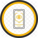 Retina Scanner Anti Theft Biometric Icon