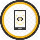 Retina Scanner Anti Theft Biometric Icon