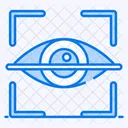 Retina Scanner Iris Recognition Eye Recognition Icon