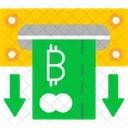 Retirada de bitcoin  Ícone