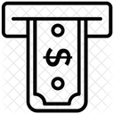 Caixa Eletronico Retirada De Dinheiro Retirada De Dinheiro Ícone