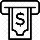 Dinheiro Saque Caixa Eletronico Ícone