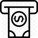 Dinheiro Saque Caixa Eletronico Ícone