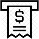Retirar Dinheiro Dolar Dinheiro Ícone