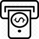 Cajero Automatico Dolar Transaccion Icono