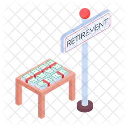 Retirement Benefit  Icon