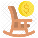 Retirement Rocking Chair Elderly Icon