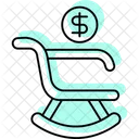 Retirement Money Color Shadow Thinline Icon Icon