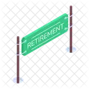 Retirement Sign Retirement Board Road Sign Icône