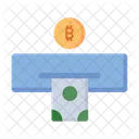 Retiro de bitcoins  Icono