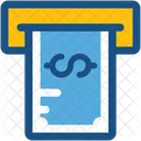 Retiro en cajero automático  Icono