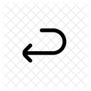 Virar A Esquerda Girar Icon