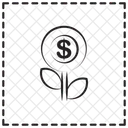 Retorno Sobre O Investimento Dinheiro Investimento Ícone