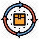 Retouren Lieferung Logistik Symbol