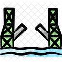 Retractable Bridge Bridge Folding Bridge Icon