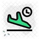Retraso del vuelo de llegada  Icono