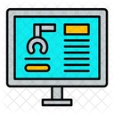 Information Data System Icon