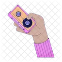 Cassette Hold Cassette 80 S Audio Tape Icon