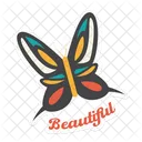Retro Butterfly  Icon