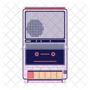 Retro Cassette Tape Recorder Cassette Player Empty Player Icon